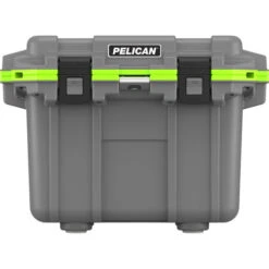 Pelican Elite Cooler Grey/Green 30 Qt.