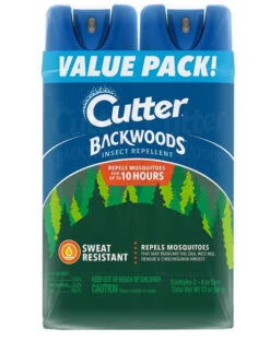 Cutter Backwoods Insect Repellent 25% DEET 6 Oz. 2 Pk.