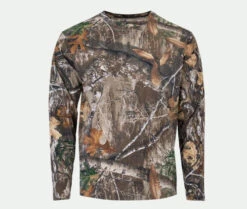 Habit Men's Bear Cave Camo Long Sleeve Realtree Edge Tee