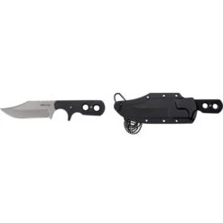 Cold Steel Mini Tac Bowie Fixed Blade Knife Black 3.6 In. W/Sheath