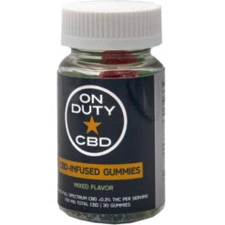 On Duty CBD Gummies Pure Full Spectrum 750 Mg. 30 Ct.