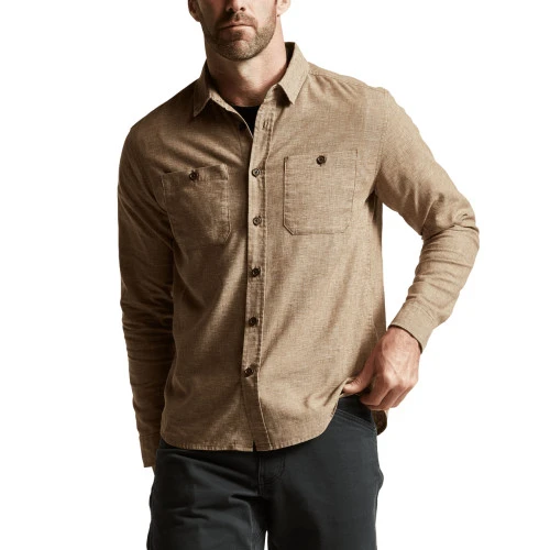 Sitka Ambary LS Shirt Coyote Heather 8 Sitka Ambary LS Shirt Coyote Heather - Image 6