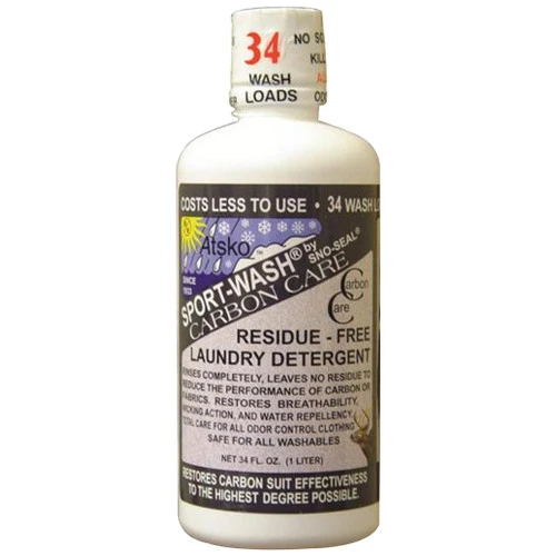 Atsko Sport-Wash Carbon Care Laundry Detergent 1 Liter 3 Atsko Sport-Wash Carbon Care Laundry Detergent 1 Liter