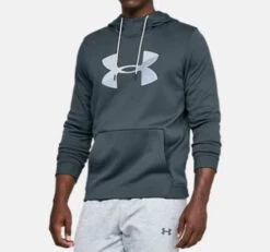 Under Armour Men's Armour Fleece Big Logo Popover Wire Hoodie