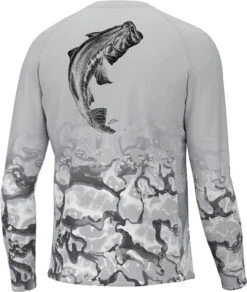 Huk Inside Reef Fish Fade Pursuit Harbor Mist Long Sleeve T-Shirt