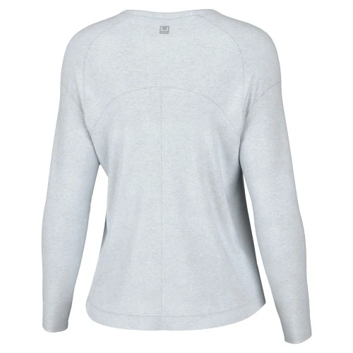 Huk Womens Waypoint Flow T-Shirt White 4 Huk Womens Waypoint Flow T-Shirt White - Image 2