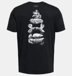 Under Armour Mens Outdoor Rock Stack Short Sleeve Black